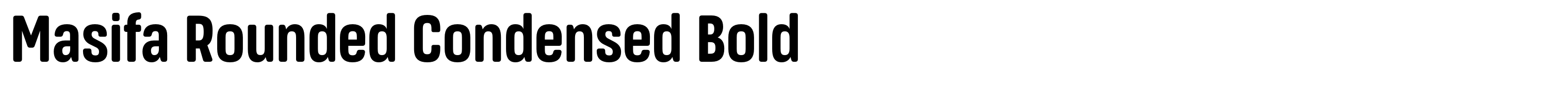 Masifa Rounded Condensed Bold